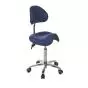 Ecopostural S2671 Taburete médico Derby, base de aluminio - Con respaldo