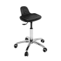 Ecopostrual S4608 taburete médico con base de aluminio y asiento bajo