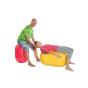 Balón Physio Roll «Cacahuète»