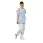 Túnica médica para mujer Tilly azul bocamanga blanco Mulliez