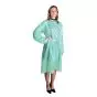 Bata desechable verde en polipropileno con cordón fijador ProfilGown LCS Bolsa de 10 batas