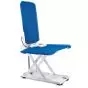 Elevador de baño Aquatec Orca Invacare con soporte lateral azul