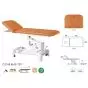 Camilla de masaje hidráulica para pediatría Ecopostural C3748