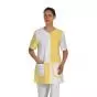 Túnica médica para mujer Telsa Blanco/Amarillo Mulliez