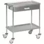 Carro de curas acero inox Hidemar 73 x 42 cm dos estantes 