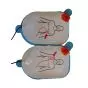 Par de electrodos pediátricos para el desfibrilador de entrenamiento de Defibtech 