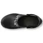 Zuecos Crocs Mercy Work, negro/ plateado