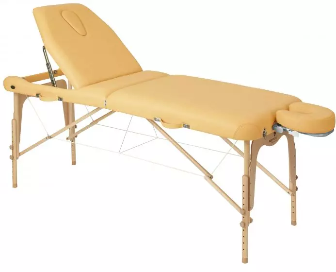  Camilla de masaje plegable de madera regulable en altura Ecopostural C3616