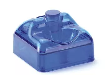 Distribuidor de alcohol en plástico azul Comed