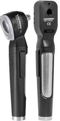 Set de otoscopio y oftalmoscopio LuxaScope Oculus LED 3.7 V