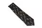 Corbata de seda, Esqueleto deportivo, en negro W41060