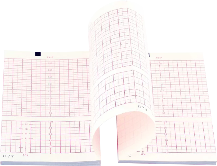 Papel para monitor fetal cardiotocógrafo Edan F2 y F3 (3 paquetes)