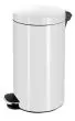 Papelera metálica blanca con pedal (3, 5, 12, 20 ó 30 litros)