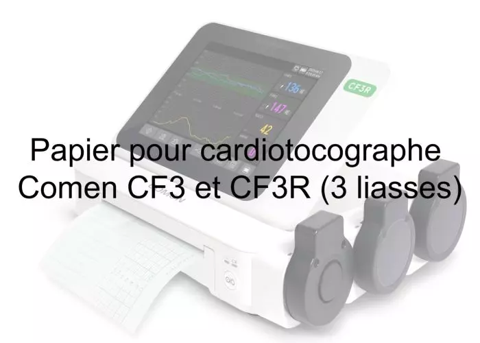 Papel para cardiotocógrafos Comen CF3 y CF3R (3 paquetes)