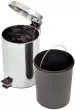 Papelera con pedal de acero inoxidable (3, 5, 12, 20 o 30 litros)