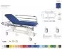 Camilla de masaje hidráulica 2 cuerpos con ruedas direccionables Ecopostural C3700