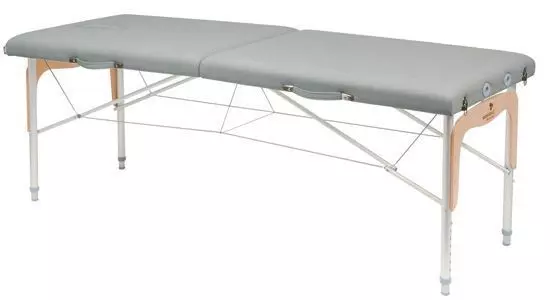 Camilla plegable de patas mixtas (aluminio y madera) Ecopostural C3311