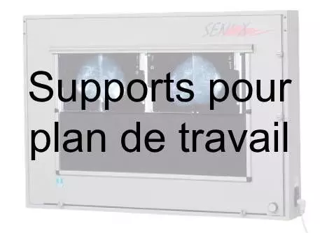 Juego de soportes de superficie de trabajo para negatoscopios Sen'X