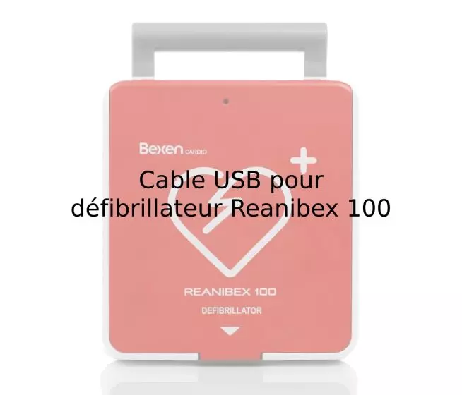 Cable USB para el desfibrilador Reanibex 100