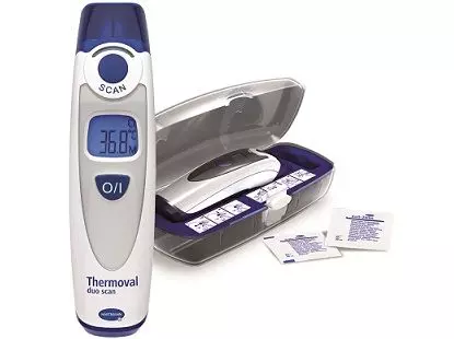 Termómetro de infrarrojos 2 en 1 de Thermoval® Duo Scan