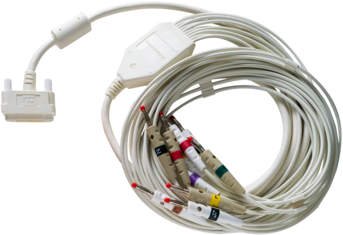 Cable paciente para ECG Cardioline con conectores tipo banana