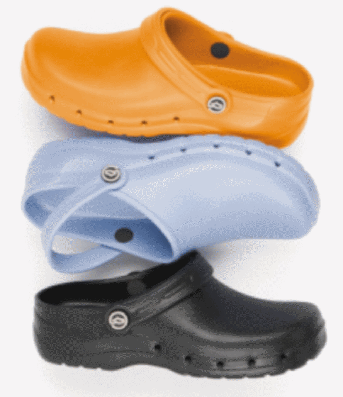 Zuecos sanitarios antiestáticos y perforados Mediplogs