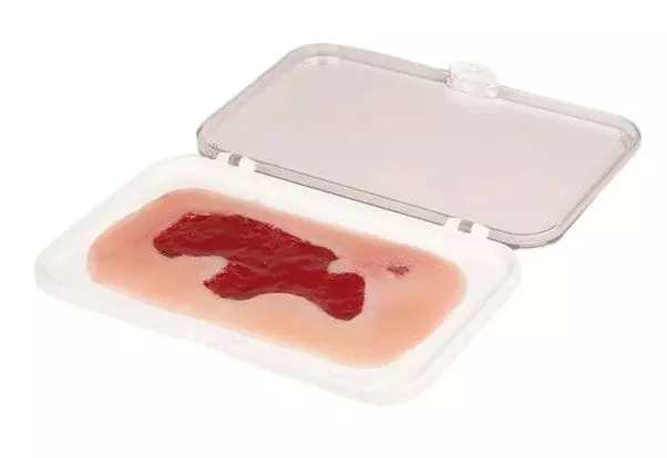 Modelo de una úlcera arterial de pierna en fase de granulación