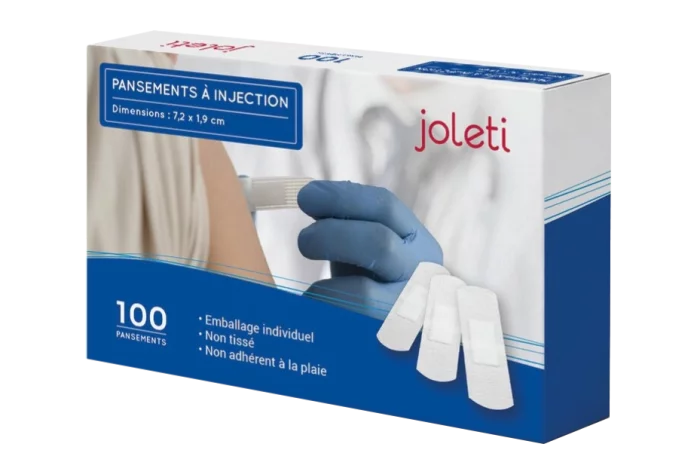Apósitos para inyección Joleti (caja de 100)