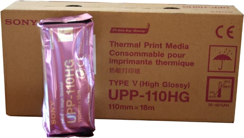 Rollos de papel térmico UPP-110HG (x 10) Sony