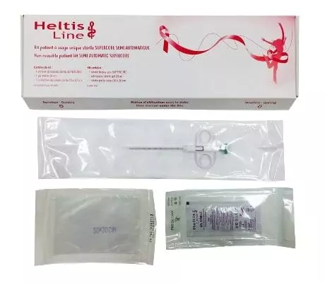 Set de biopsia mamaria semiautomático monopaciente (unidad)