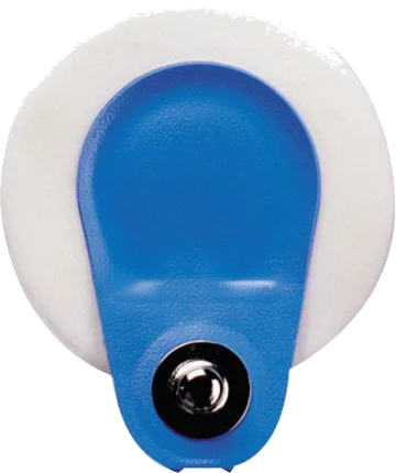 Electrodos ECG redondos con presión Blue Sensor SP-00-S/50 - conector excéntrico de latón (lote de 1000) Ambu