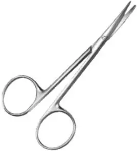 Tijeras de estrabismo de acero inoxidable curvadas de 11 cm