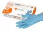 Guantes de examen de nitrilo Aqua, sin polvo, no estériles (caja de 100)