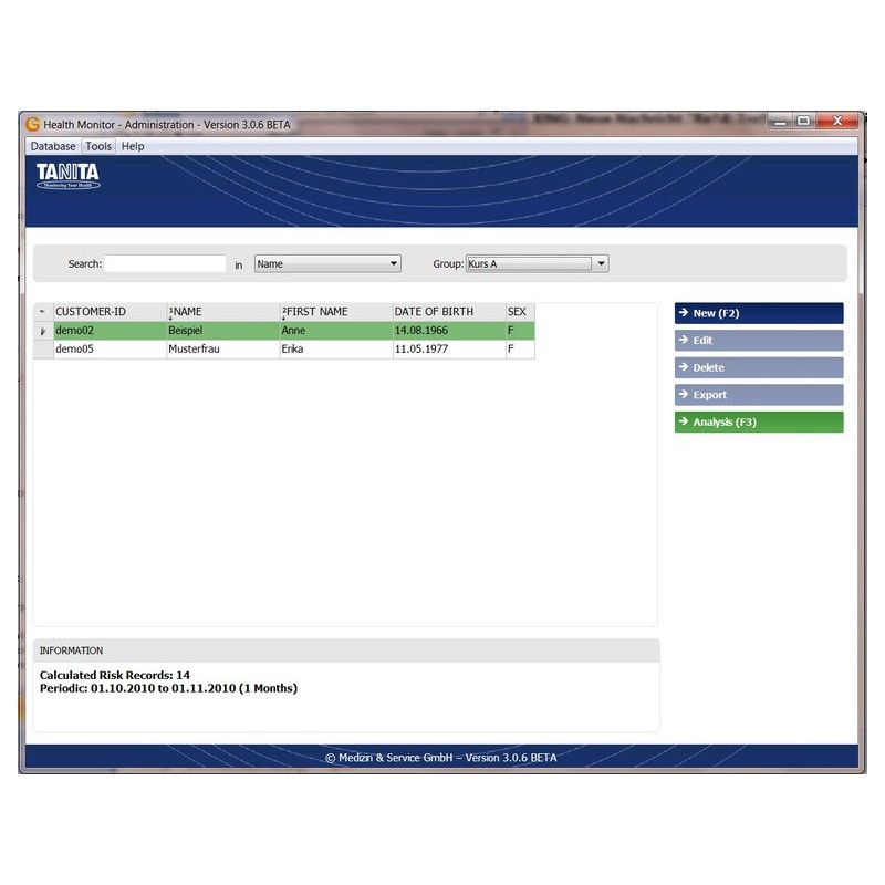 Venta de Software TANITA GMON PRO para el control de la salud 592,90