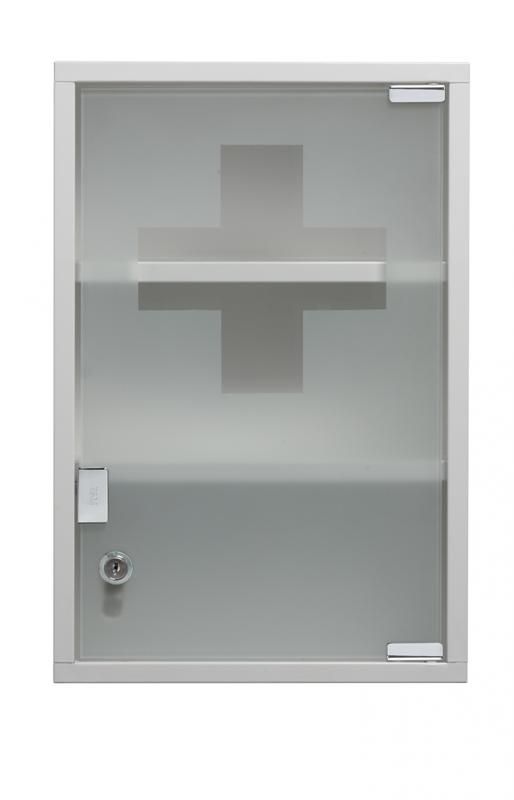 Armario botiquín Helpy 1 puerta translúcida con cerradura Rossignol