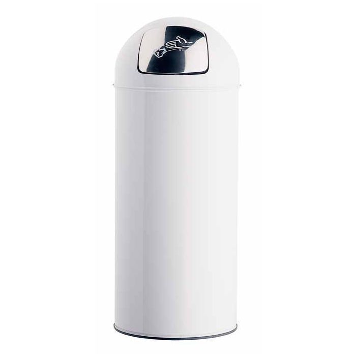 Cubo de basura con apertura automática Rossignol 45L Blanco First