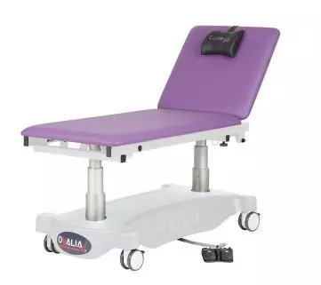 Camilla de examen eléctrica de altura variable de 2 secciones Carina Ovalia OV2-06