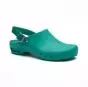 Zuecos sanitarios perforados y con tiras de color Verde Autoclave Clean Clogs Mediplogs