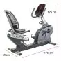Bicicleta estática reclinada ergómetro ROADSTER Care Fitness EMS