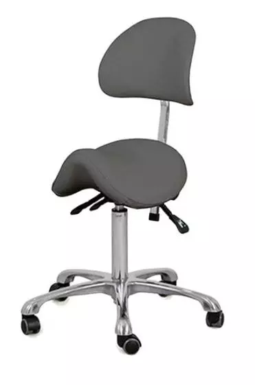 Taburete médico 'Naggura' con respaldo