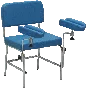 Silla para extracción de sangre Hidemar con 2 reposabrazos