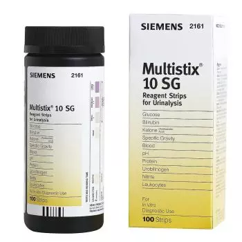 100 tiras urinarias Multistix 10 SG Siemens