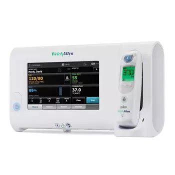 Monitor de paciente multiparamétrico Welch Allyn CSM 7100 (PNI, SpO2 Nonin, Temp.)