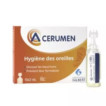 Soluciones auriculares Laboratoires Gilbert A-Cerumen coloré