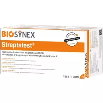 Test de angina profesional Biosynex Streptatest (caja de 25)