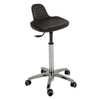 Ecopostural S5608 taburete médico con base de aluminio y asiento alto