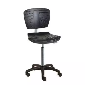 Silla médica ergonómica Carina negra con base de ABS