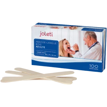 Bajalenguas de madera (caja de 100 o 250) Joletti