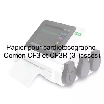 Papel para cardiotocógrafos Comen CF3 y CF3R (3 paquetes)