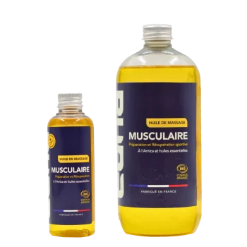 Aceite de masaje muscular orgánico Bio Eona